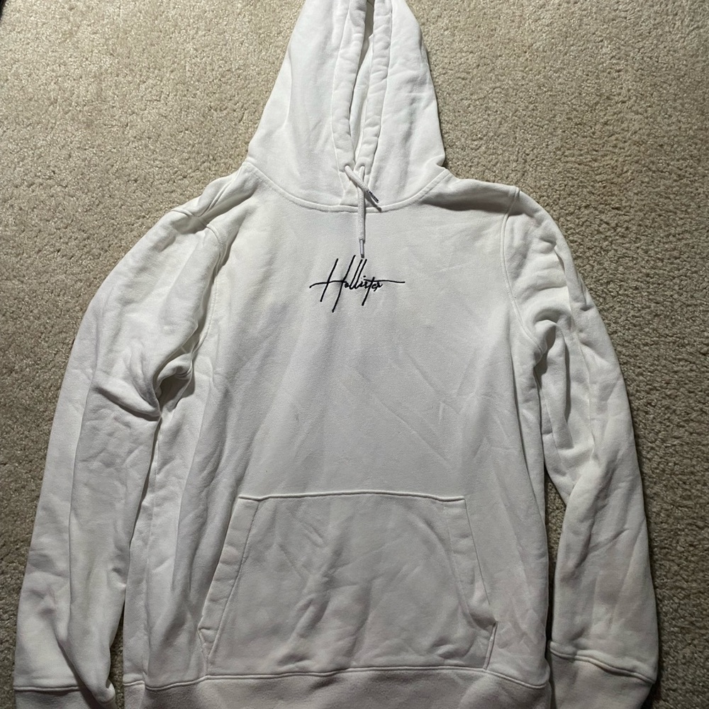 White Holister Hoodie. Mens Medium.